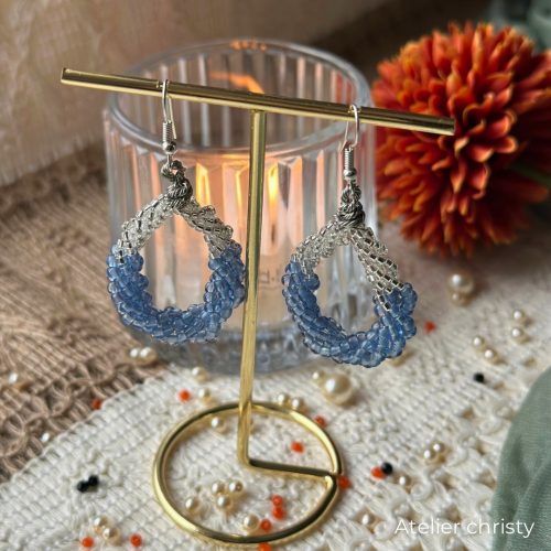 Boucles d’oreilles Mia bleu