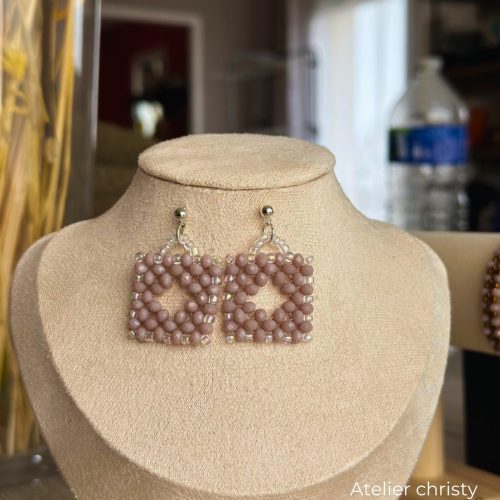 Boucles d’oreilles en perles – Image 2