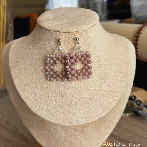 Boucles d’oreilles en perles – Image 4