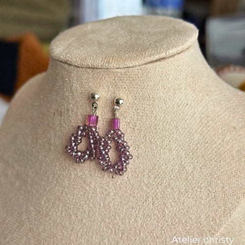 Boucles d’oreilles en perles – Image 2
