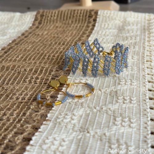 Bracelet Tia et ses boucles d’oreilles