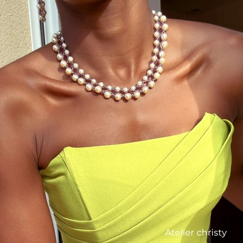 Collier Ruty et ses boucles d'oreilles