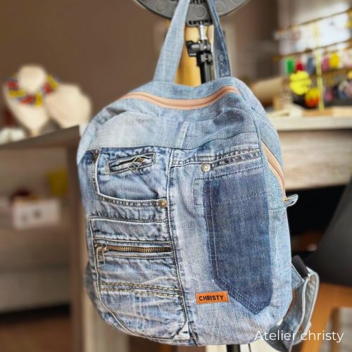 Sac à dos en jeans – Image 2