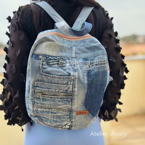 Sac à dos en jeans – Image 3