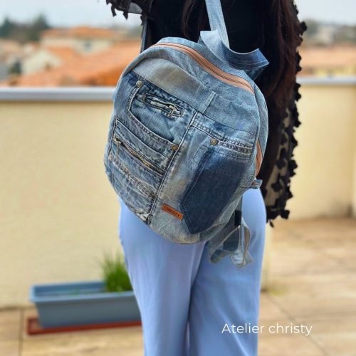 Sac à dos en jeans