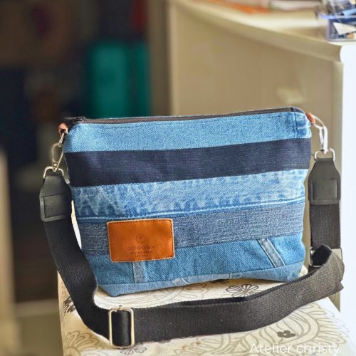 Sac bandoulière en jeans recyclés – Image 4