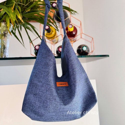 Sac cabas Louane bleu – Image 2