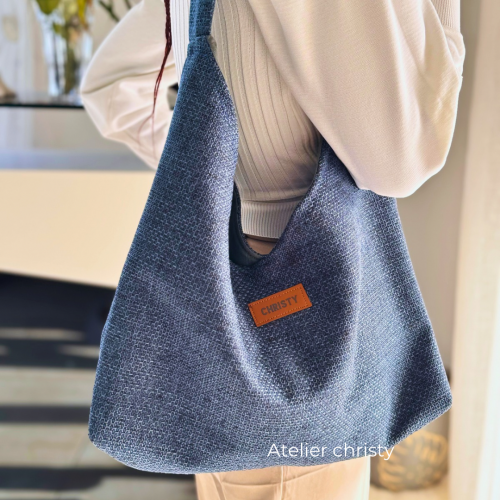 Sac cabas Louane bleu