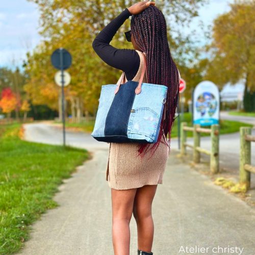 Sac cabas en jeans – Image 3