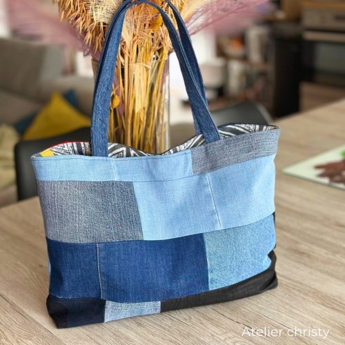 Sac cabas en jeans – Image 3