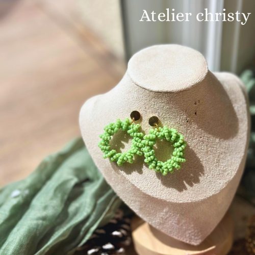 Boucles d’oreilles Rosa Vert clair
