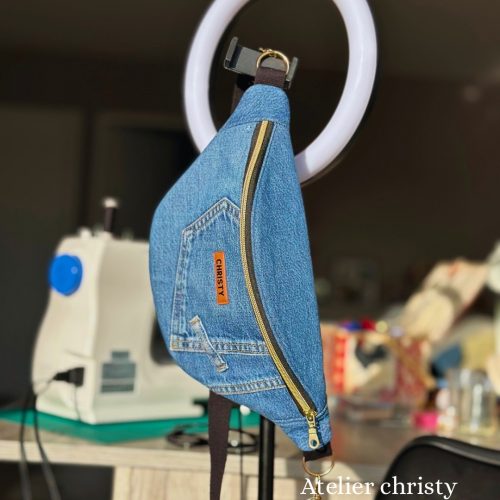 Sac banane en jeans recyclés Celia – Image 2