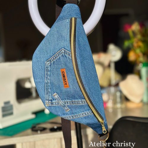 Sac banane en jeans recyclés Celia – Image 4