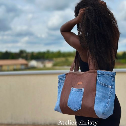 Sac cabas en jeans Ella – Image 3