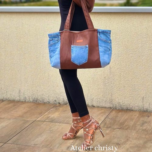 Sac cabas en jeans Ella – Image 5