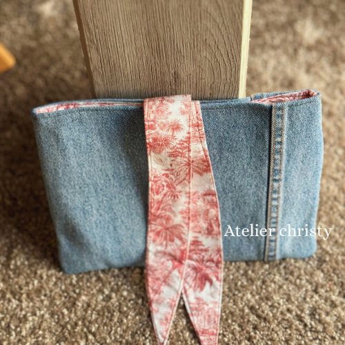Couvre livre en jean