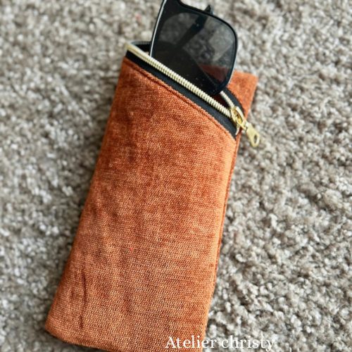 Étui à lunettes marron – Image 2