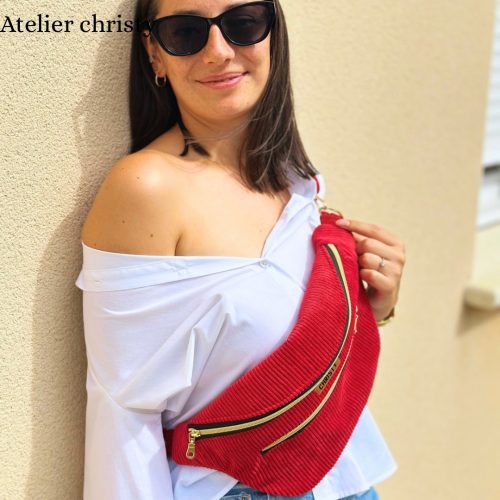 Sac Banane XL en rouge – Image 3