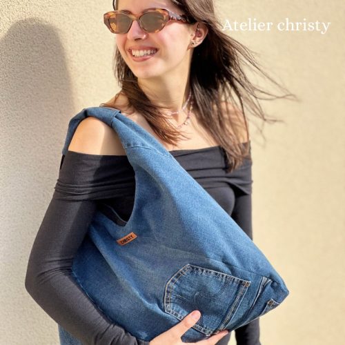 Sac Cabas Laurence en jeans