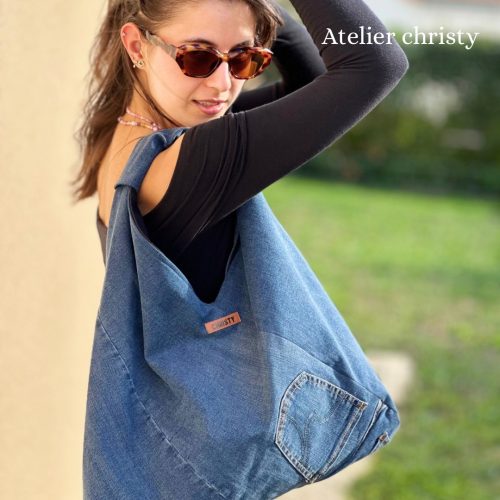 Sac Cabas Laurence en jeans – Image 7