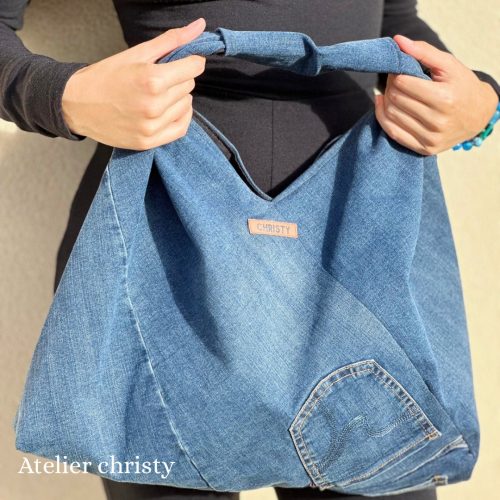 Sac Cabas Laurence en jeans – Image 4