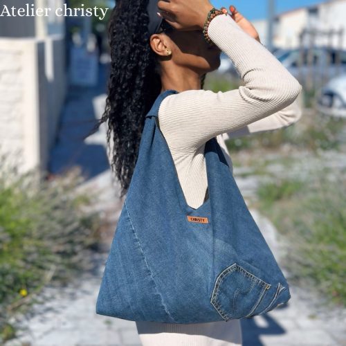 Sac Cabas Laurence en jeans – Image 5