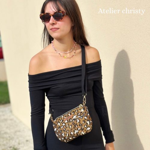 Sac Camille en tissu guépard – Image 5