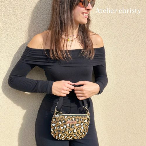 Sac Camille en tissu guépard – Image 3