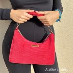 Sac Dany en velours côtelé rouge (2)