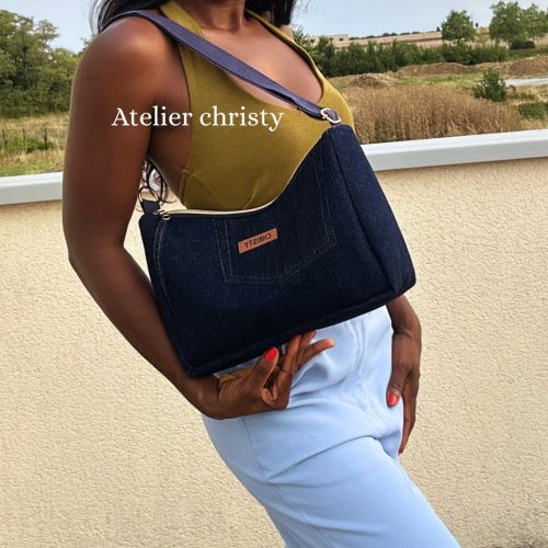 Sac Tya bleu foncé – Image 2