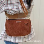 Sac Vero marron velours (2)