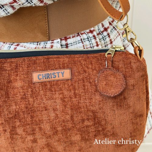 Sac Vero marron velours – Image 3