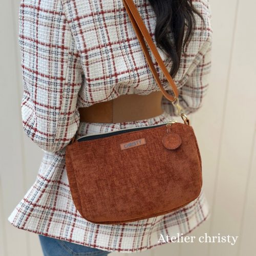 Sac Vero marron velours – Image 4