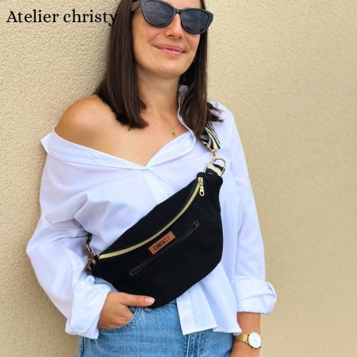 Sac banane noir M – Image 2
