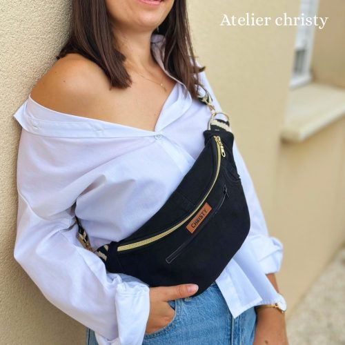 Sac banane noir M – Image 4