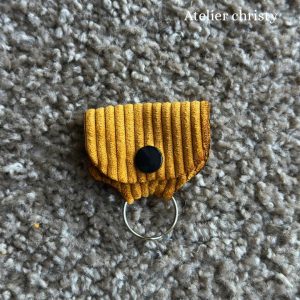 Mini poche à jeton caddie jaune