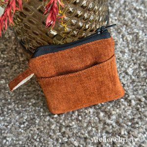 Mini pochette marron