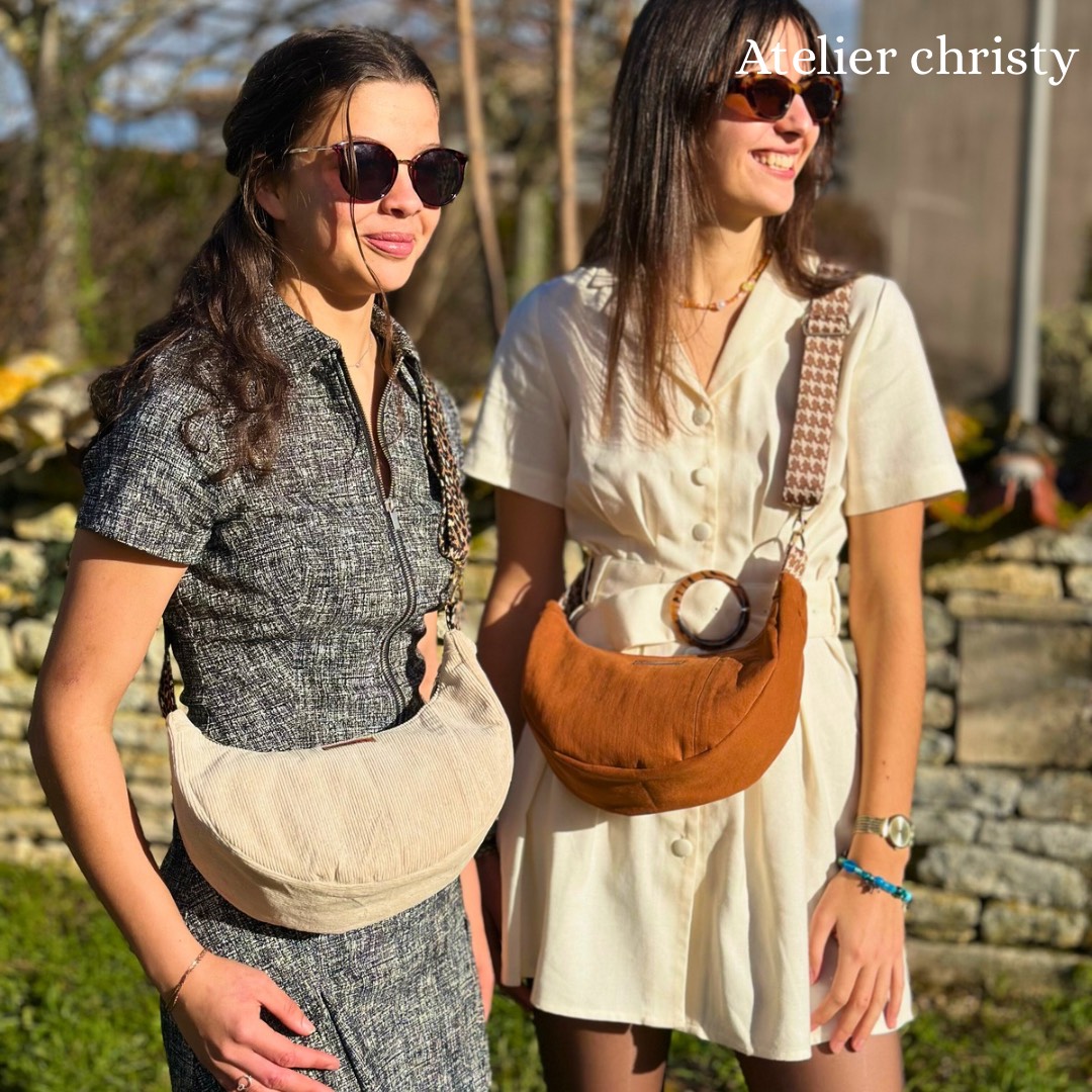 Sac demi-lune camel – Image 4