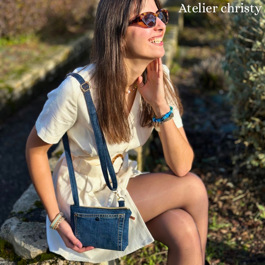 Sac mini urbain bleu foncé – Image 2