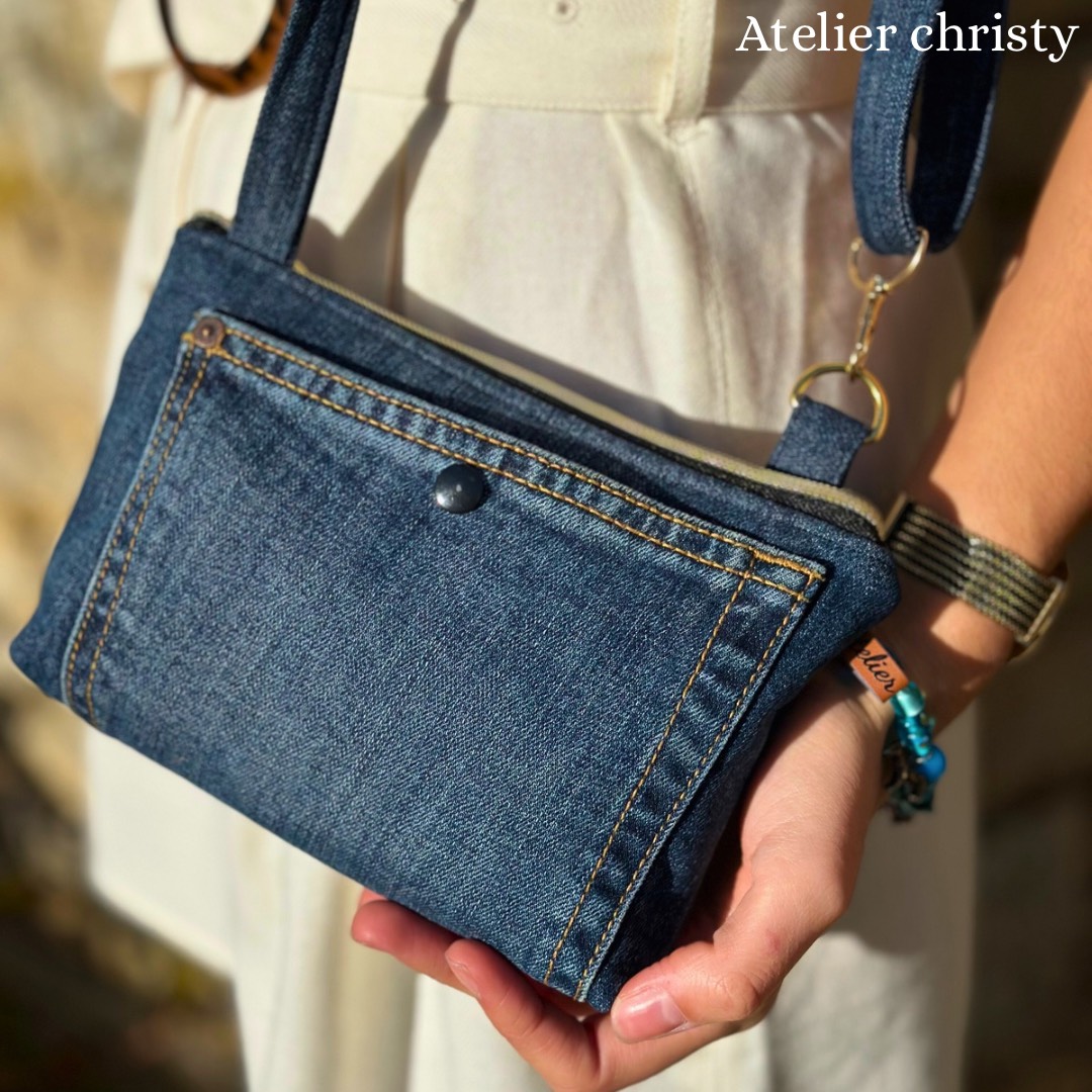 Sac mini urbain bleu foncé – Image 3