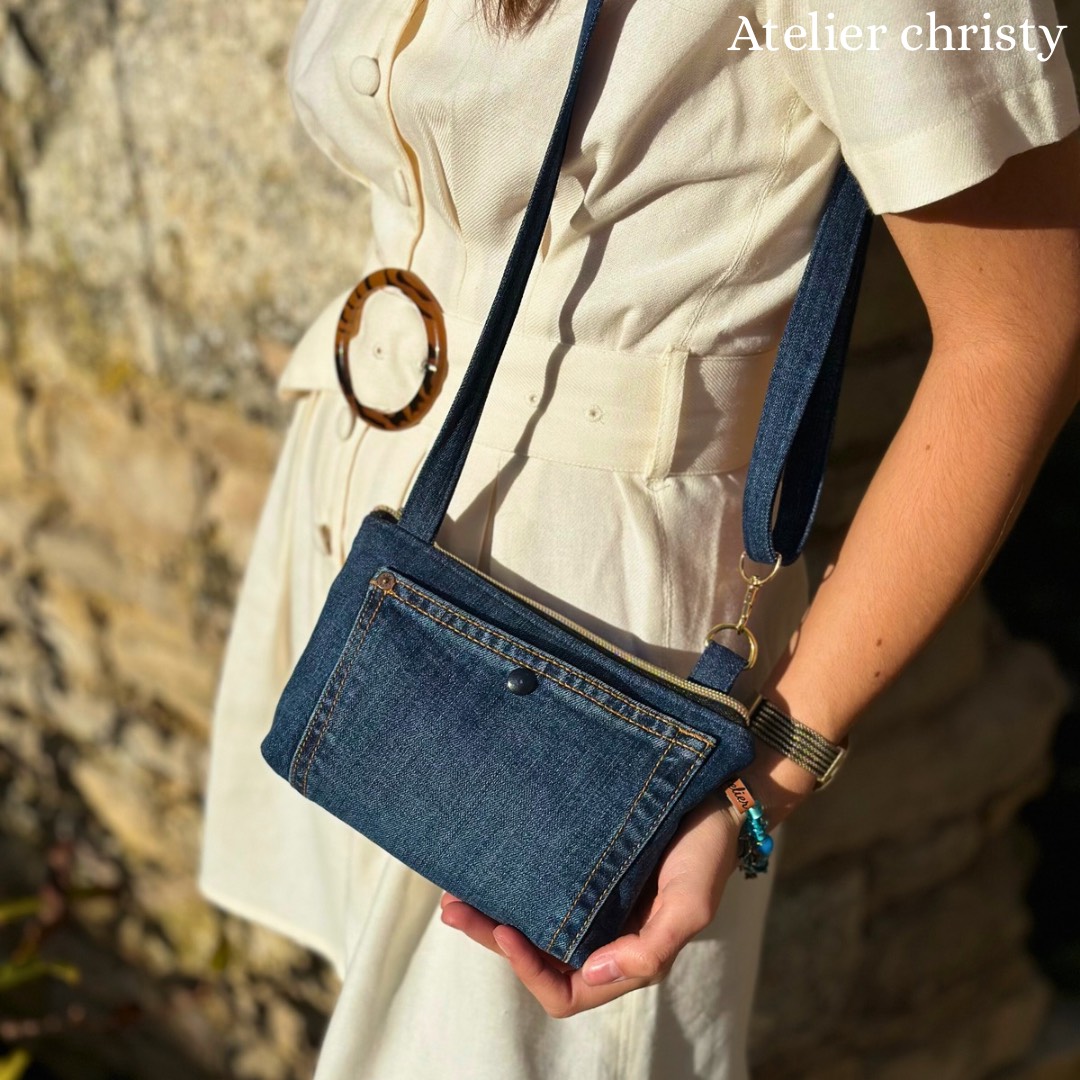 Sac mini urbain bleu foncé – Image 4