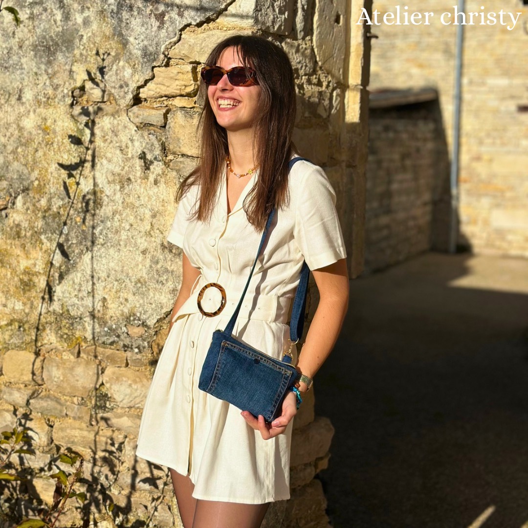 Sac mini urbain bleu foncé – Image 5