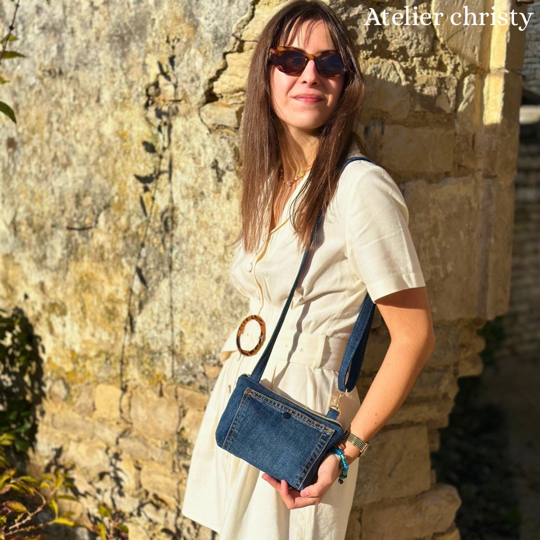 Sac mini urbain bleu foncé – Image 6