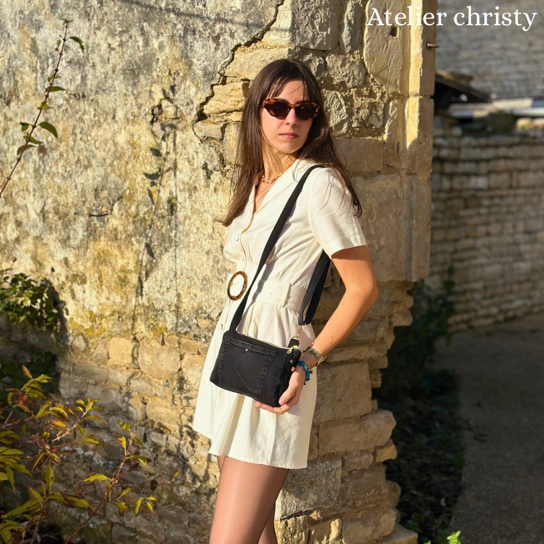 Sac mini urbain noir – Image 2
