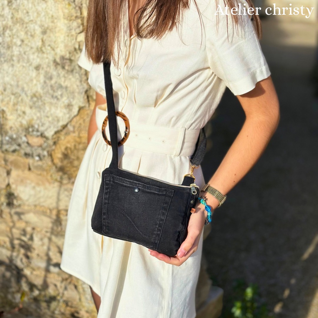 Sac mini urbain noir – Image 4