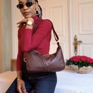 Sac Dany-cuir rouge bordeaux