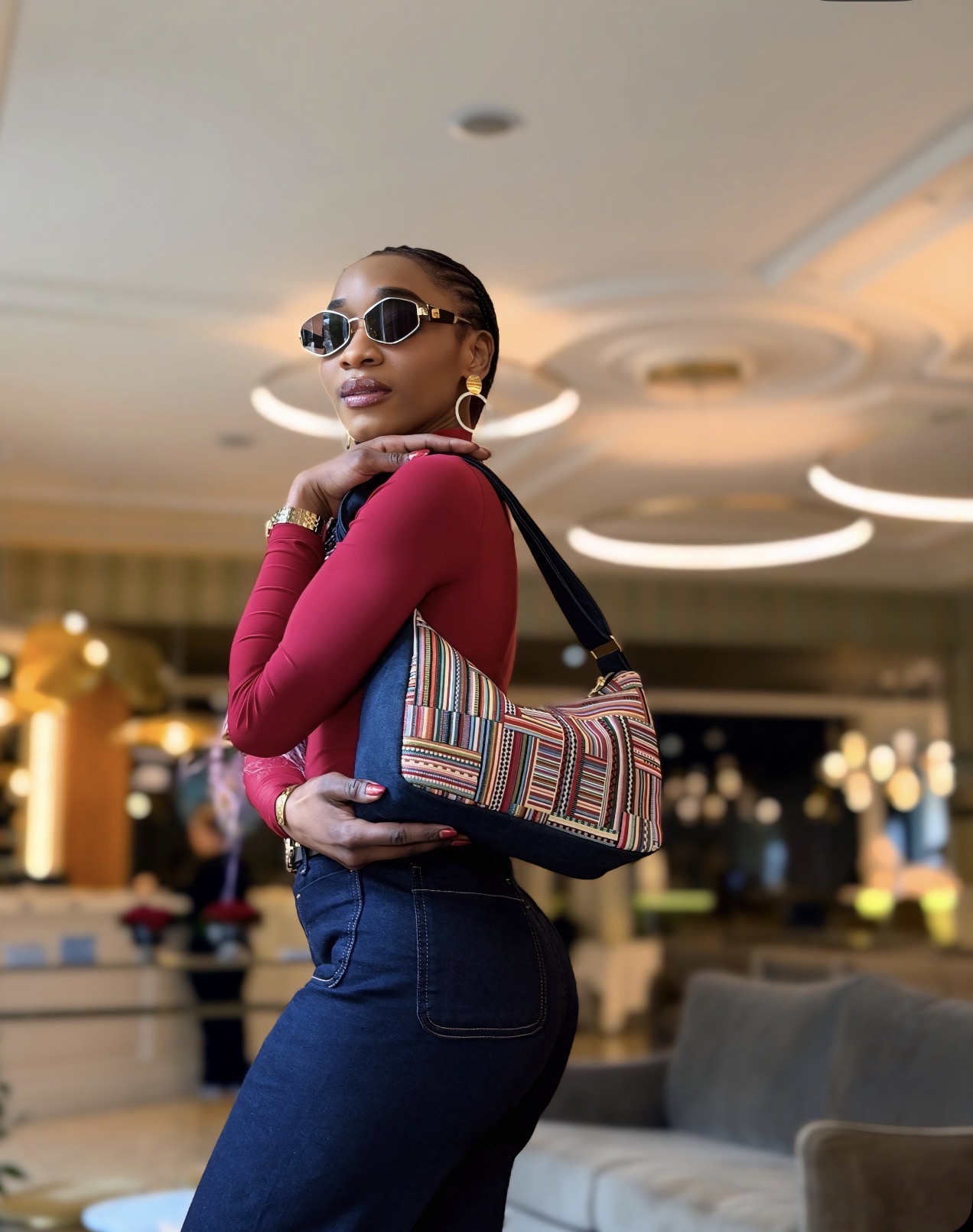 Sac Dany - toile gros fil et jean recyclé – Image 7