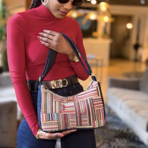 Sac Dany – toile gros fil et jean recyclé