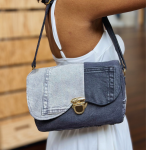 Sac Celia en jeans recyclés gris et noir (1)