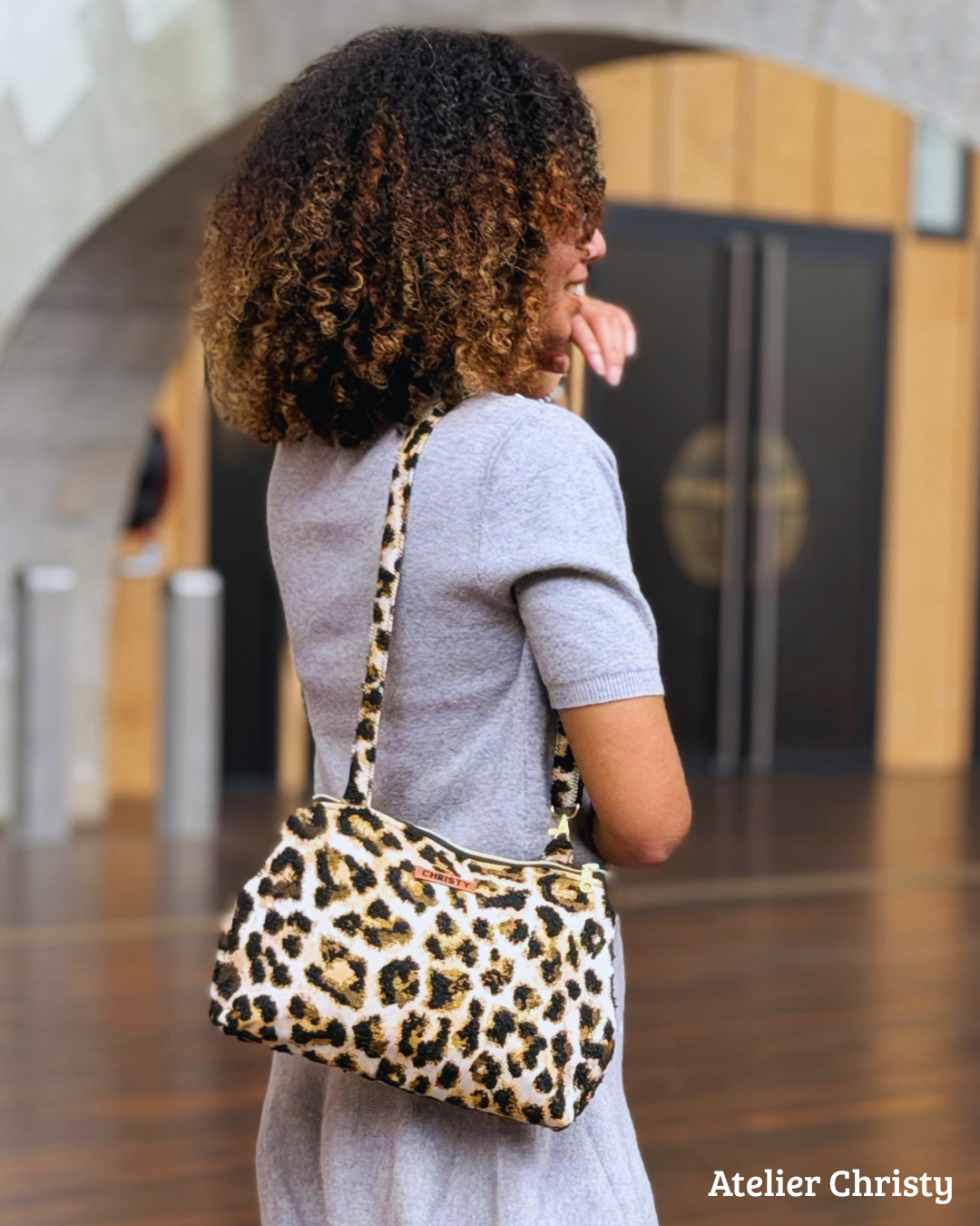 Sac Lina en toile motif léopard – Image 7